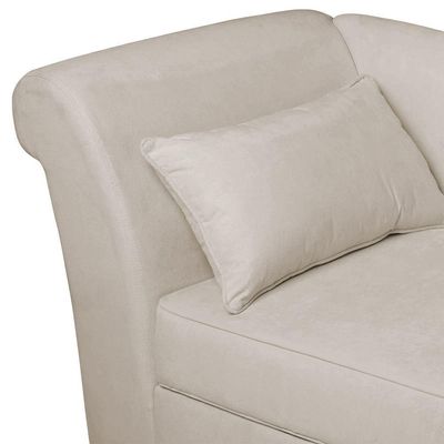 Recamier Diva França 1,60m Suede Bege - Inova Decor
