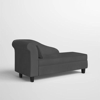 Recamier Diva França 1,40m Suede Grafite - Inova Decor