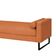Recamier Berlim Base Metal 1,20m Veludo Terracota - Inova Decorações