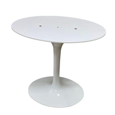 Base De Mesa De Jantar Saarinen Oval Para Tampo De 137x90 Cm Branca