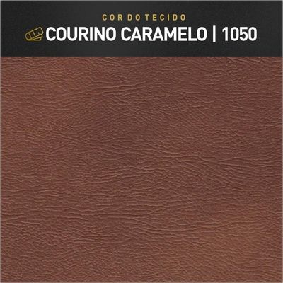 Recamier Banco Berlim Luxo Madeira Maciça Castellar Móbile Corino Caramelo Corino Caramelo