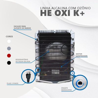 Purificador Água Super Alcalina Ionizada Ozônio E Potássio 220V