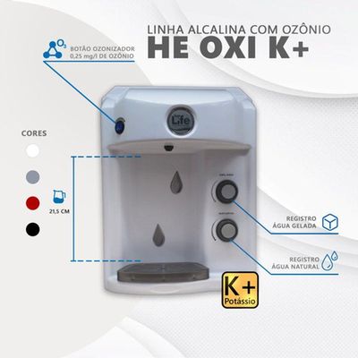 Purificador Água Super Alcalina Ionizada Ozônio E Potássio 220V