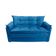 Sofá Small 3 Lugares Conforto 160cm Suede Azul Herrero Decor Azul