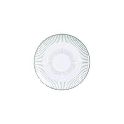 Conjunto Xícara E Pires De Chá Tramontina Lineare Em Porcelana Decorada 200 Ml 2 Peças Tramontina