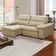 Sofa Retratil Reclinavel 2 Lugares 2,20m Crystal Veludo Bege Lansofbr