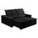 Sofa Retratil Reclinavel 2 Lugares 2,60m Atlantis Veludo Preto Lansofbr