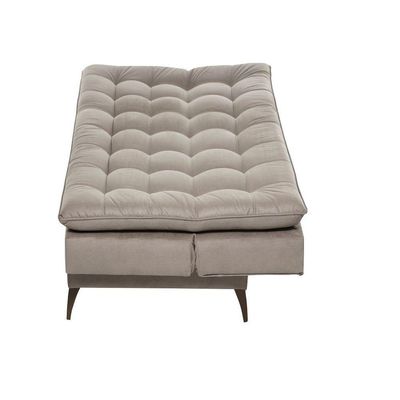 Sofá Cama Mult 3 Em Um Sofá, Cama E Chaise Linho Bege Creme