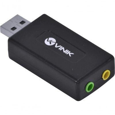 Adaptador Placa De Som Usb 7.1 Canais Virtual