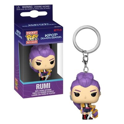 Kit Boneco Funko Pop! Guerreiras do K-Pop - Rumi + Chaveiro