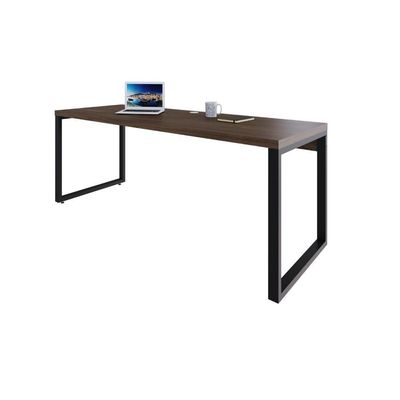 Mesa Presidente 190x70x75cm Yon - Nogueira-est.preta Nogueira-est.preta