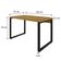 Mesa Operacional 120x70x75cm Yon - Acácia Mel-est.preta Acácia Mel-est.preta
