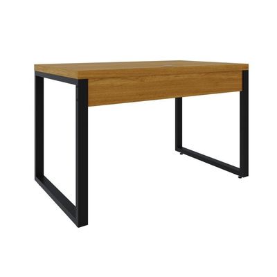 Mesa Operacional 120x70x75cm Yon - Acácia Mel-est.preta Acácia Mel-est.preta