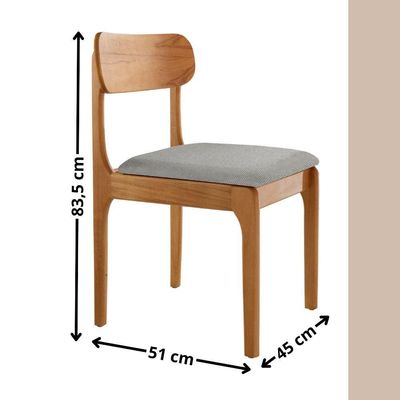 Sala De Jantar Mesa Startampo Laqueado E 6 Cadeiras Moderna Quartzo/laq Off/cinam. Imbuia