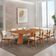 Sala De Jantar Mesa Florida Tampo Laminado Barril 8 Cadeiras Vel Creme /imbuia Nat/cinam. Imbuia
