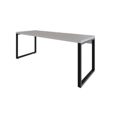 Mesa Presidente 190x70x75cm Yon - Off White-est.preta Off White-est.preta