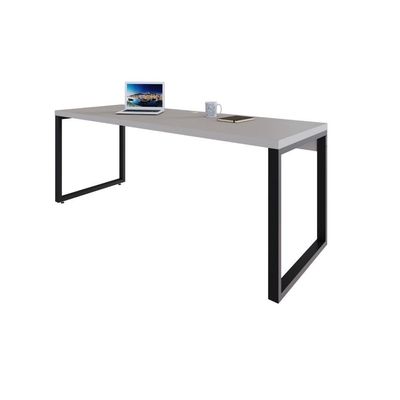 Mesa Presidente 190x70x75cm Yon - Off White-est.preta Off White-est.preta