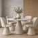Kit 04 Cadeiras De Jantar Base Giratória Liz Corano Off White - Nexta Casa