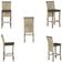 Mesa Bistrô E 4 Banquetas Roma Marrom Corda Estofado 9 Trama Rami