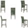 Mesa Bistrô E 4 Banquetas Roma Marrom Corda Estofado 5 Trama Verde