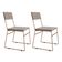 Kit 2 Cadeiras De Jantar Málaga Veludo Base Cobre Para Mesa Sala Cozinha E Decoração - Cobre-bege