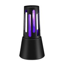Abajur Armadilha Mata Mosquito Pernilongo Inseto Mosca Led Usb Preto