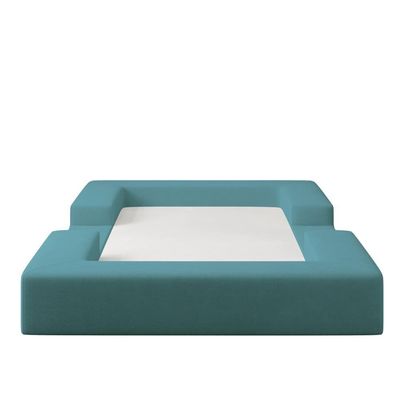 Cama Montessoriana Berço Infantil 100% Espuma Balaqui Decor Azul