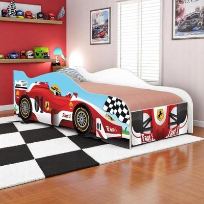 Cama Fórmula 1 Kids Solteiro Com Colchão