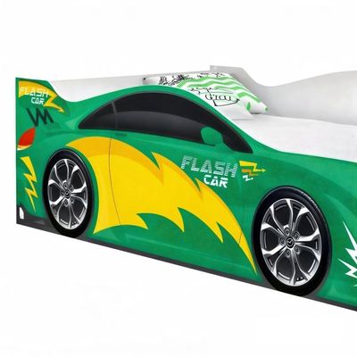 Cama Carro Infantil Raios Verde