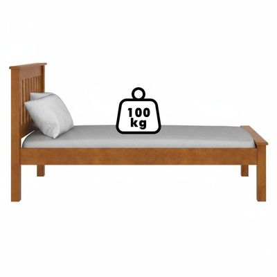 Cama De Solteiro Madeira Maciça Com Cama Auxiliar 706x715la Mell Acetinado Marjori Mel Acetinado