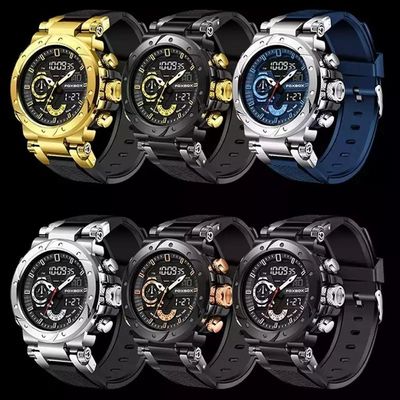 Relógio Militar Masculino Foxbox 0056 Aço Inoxidável Azul