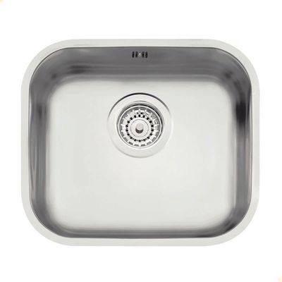 Cuba Tramontina Lavínia 40 Bl Prime Em Aço Inox Acetinado 40x34 Cm Com Escape E Válvula 94020103