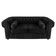 Sofá Chesterfield 02 Lugares 1.80 Cm Cor Preto New Velu 004 Jr