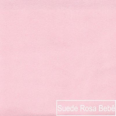 Kit Divã Luna 160cm Lado Esquerdo E 01 Poltrona Base De Ferro Preto Suede Rosa Bebê