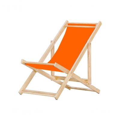 Kit 5 Cadeira Madeira Espreguiçadeira Dobrável Sb-laranja