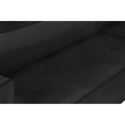 Sofá 6 Lugares Modular 2.90M Retrátil E Reclinável Preto