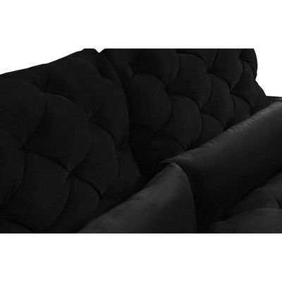 Sofá 6 Lugares Modular 2.90M Retrátil E Reclinável Preto