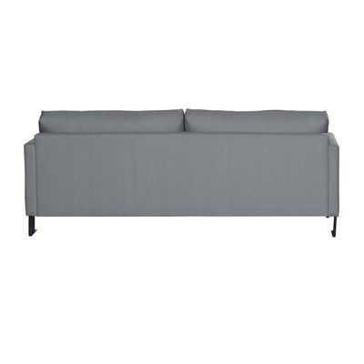 Sofá Living 3 Lugares Linho Corriente 2M Espuma Cinza