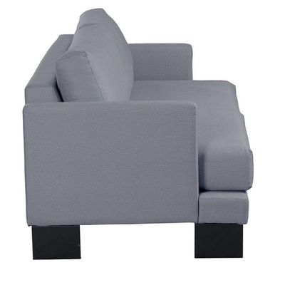 Sofá Living 3 Lugares Linho Corriente 2M Espuma Cinza