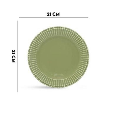 Prato De Sobremesa Frisada Scalla Verde Cristina 1º Linha