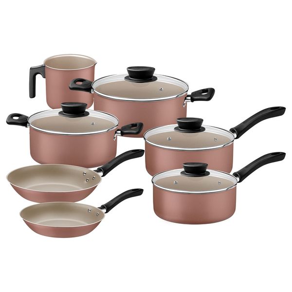 Jogo de Panela 7 Peças Tramontina Linz Mocaccino