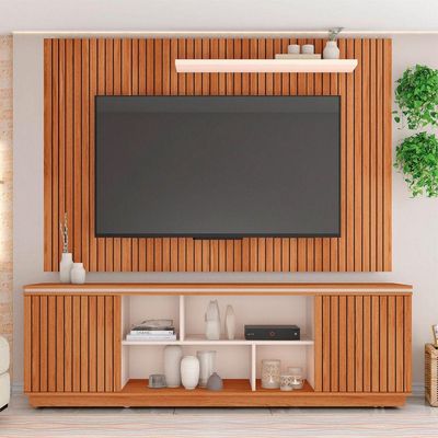 Rack Com Painel Falcon Tv Até 70 Polegadas Caemmun Marrom