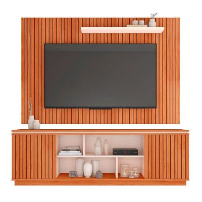 Rack Com Painel Falcon Tv Até 70 Polegadas Caemmun Marrom