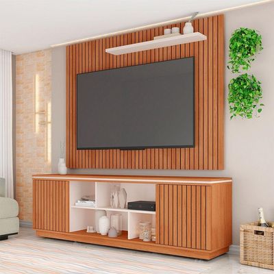 Rack Com Painel Falcon Tv Até 70 Polegadas Caemmun Marrom