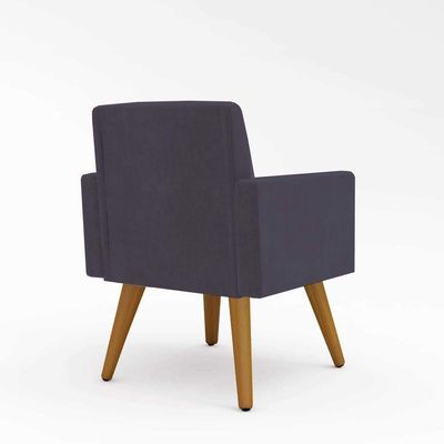 Kit Sofá Namoradeira + 2 Poltronas Sala Estar Balaqui Decor Cor:cinza