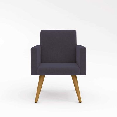 Kit Sofá Namoradeira + 2 Poltronas Sala Estar Balaqui Decor Cor:cinza