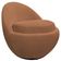 Poltrona Orgânica Kaira Giratória Bouclé Terracota - Nexta Casa