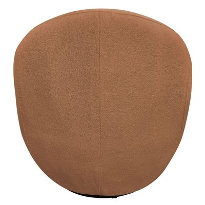 Poltrona Orgânica Kaira Giratória Bouclé Terracota - Nexta Casa