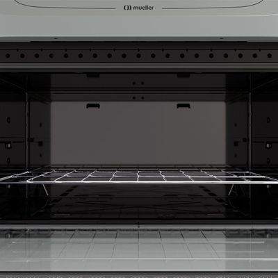 Fogão Mueller Titânio 5 Bocas Com Mesa De Vidro Mfv5bb
