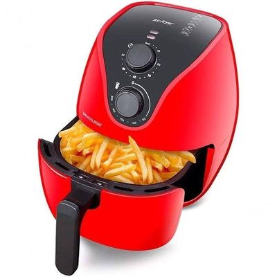 Fritadeira Air Fryers Multilaser 1500W 4litros Ce084 Vermelho 220V